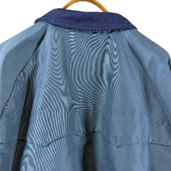 Vintage Men's American Jac "Work Coat" Jacket Full-Zip Blue - Fits like Large - Picture 5 of 16